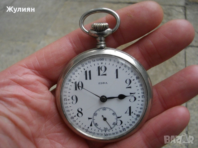 КОЛЕКЦИОНЕРСКИ СТАР ДЖОБЕН ЧАСОВНИК EDDA, снимка 3 - Антикварни и старинни предмети - 53122545