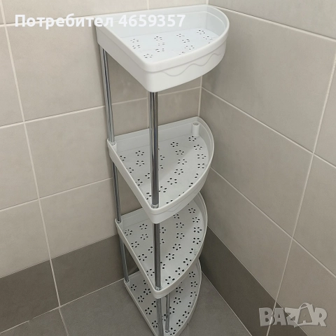 Ъглова въртяща се поставка Corner Storage Rack , снимка 6 - Аксесоари за кухня - 52584456