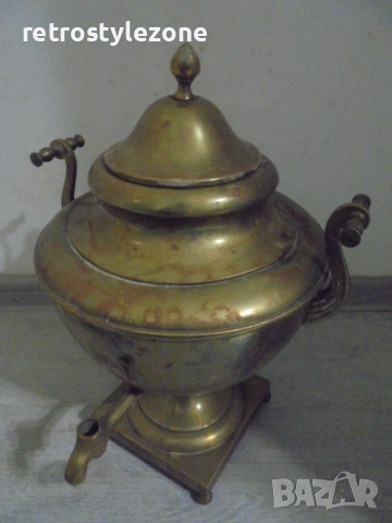 № 8499  СТАР МЕТАЛЕН СЪД / АНТИКВАРЕН САМОВАР – ДЕКОРАТИВЕН И КОЛЕКЦИОНЕРСКИ , снимка 6 - Антикварни и старинни предмети - 53489385