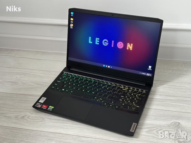 Legion /RTX 3050 Ti /Ryzen 7 5800H /16GB /512SSD/IPSFHD 165hz /RGB, снимка 2 - Лаптопи за игри - 45762244