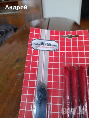 Стари приборни ножове Riscardson,Rostfrei, снимка 3 - Други ценни предмети - 53697031