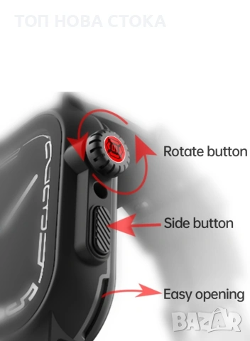 Водоустойчив калъф ShellBox за Apple Watch Series - за iWatch Series 7 45", снимка 2 - Смарт часовници - 53891111