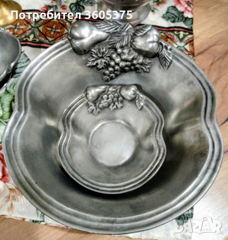 Два калаени съда ,маркирани за произход , снимка 6 - Антикварни и старинни предмети - 53806925