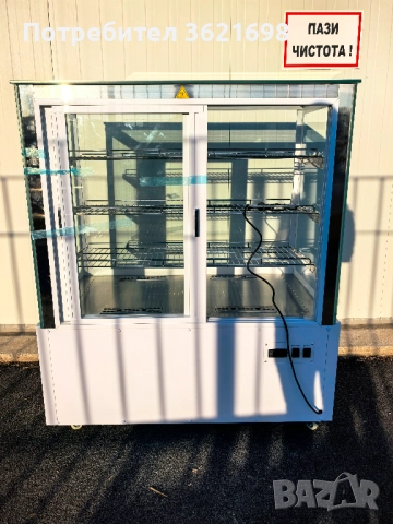 Топла витрина 480литра, снимка 4 - Хладилни витрини и фризери - 52636483