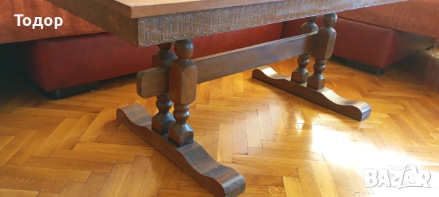 Масивна ретро холна маса, снимка 3 - Маси - 53649525