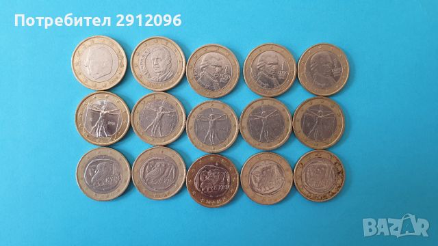 Лот колекция от 1 и 2 евро монети, снимка 3 - Нумизматика и бонистика - 45762022