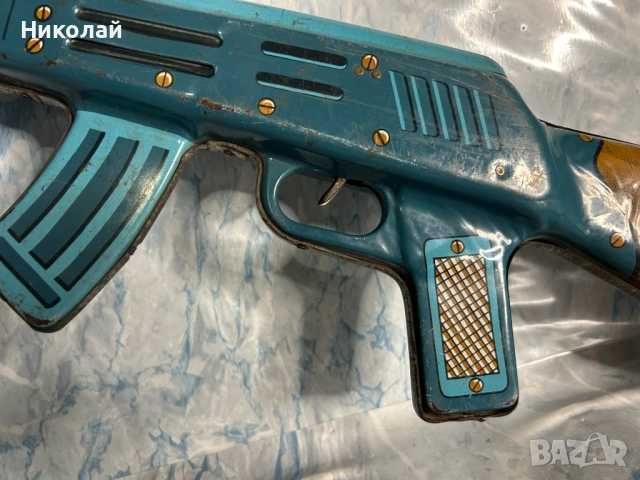 Стара Ламаринена Играчка Автомат, снимка 2 - Колекции - 52310815