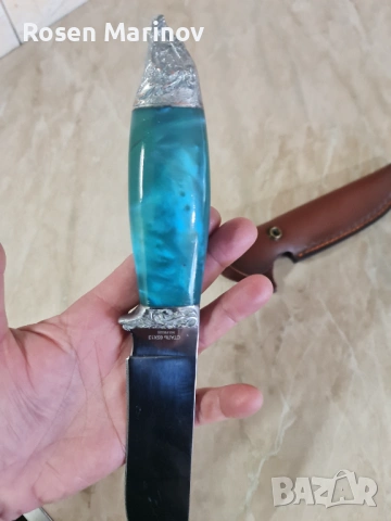 Ръчно изработен нож от стомана 65×13 инструментална скалпелна стомана руска ножът е закален на 56 / , снимка 8 - Ножове - 53174561