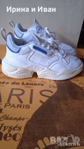 Кожени маратонки "Adidas" N 38, снимка 2 - Маратонки - 50419583