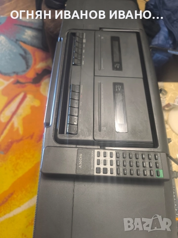 Sony CFD-250L Винтидж бумбокс Sony с дистанционно , снимка 5 - Радиокасетофони, транзистори - 52595002