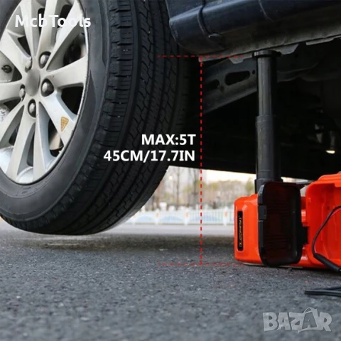 К-кт електрически крик 3 в 1 компресор , електрически ударен гайковерт, снимка 6 - Компресори - 50884438