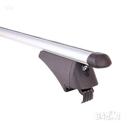 Алуминиеви греди за коли с впити, плътни (интегрирани) рейлинги + Ключ, , снимка 4 - Аксесоари и консумативи - 32900270