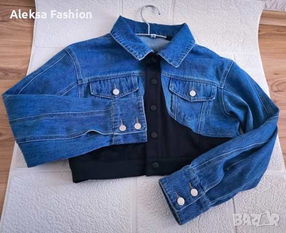 Дамска луксозна къса парка с богат и гъст естествен косъм от лисица 