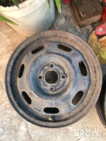 Продавам 2бр. стоманени джанти 4x100 14 цола, снимка 3 - Гуми и джанти - 51854456