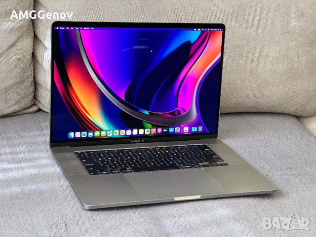 16' Отличен Macbook Pro 16 2019/i7-9750H/16GB DDR4/512GB SSD/5300M, снимка 2 - Лаптопи за работа - 44972281