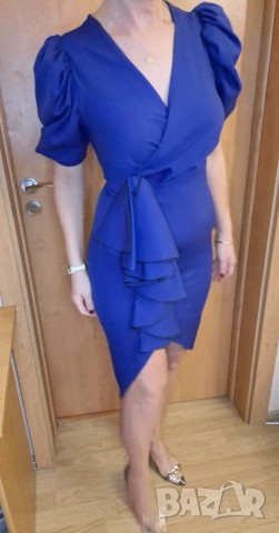 Официална синя рокля Fervente Istanbul , снимка 4 - Рокли - 38063716