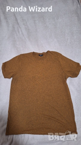 Жълто-кафява тениска UP2 Fashion – размер L