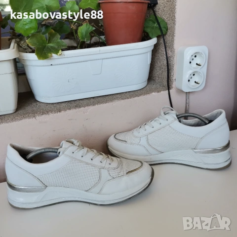 Маратонки Remonte Естествена кожа 39.5н., снимка 2 - Маратонки - 53650576