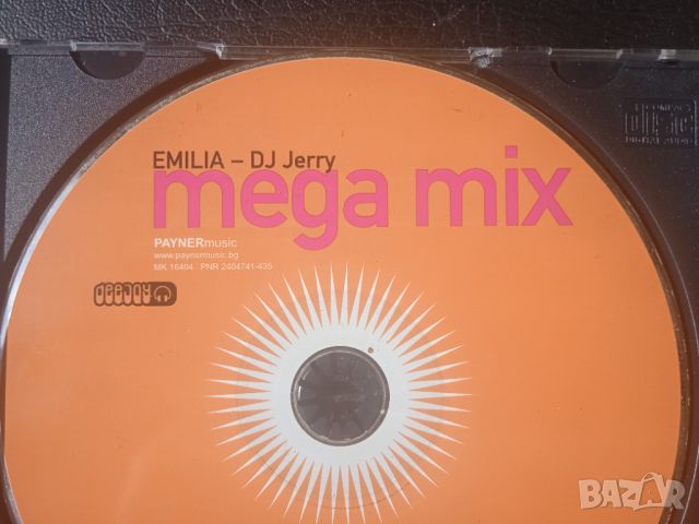 Емилия & DJ Jerry ‎– Mega Mix оригинален диск ПОП-ФОЛК / ЧАЛГА музика