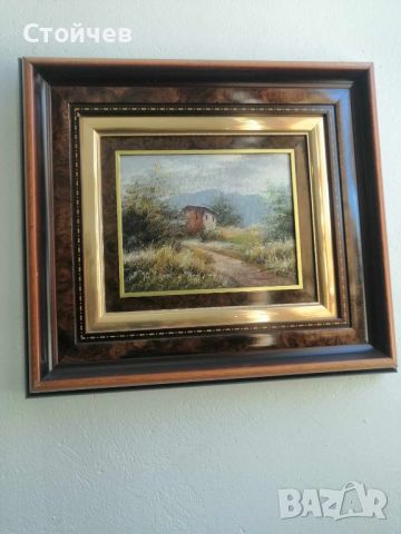 Маслена картина-Селска Къща, снимка 1 - Картини - 46426366
