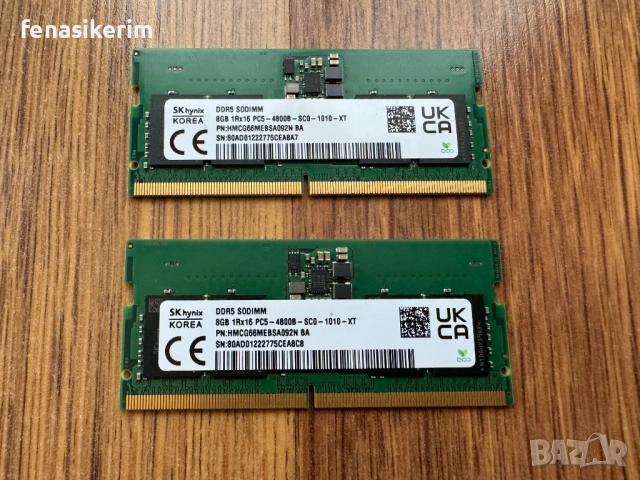 НОВА Hynix 8GB / 16GB 4800MHz DDR5 SODIMM Ram памет за лаптоп