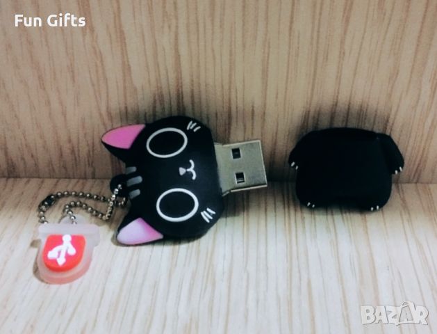 64 GB Флашка във Формата на Черно Коте / Котка, снимка 3 - USB Flash памети - 43459931