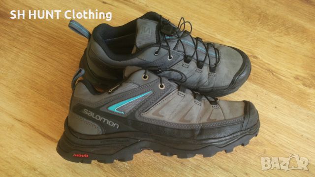 SALOMON X ULTRA GORE-TEX Leather Shoes EUR 37 1/3 обувки естествена кожа водонепромукаеми - 1065, снимка 1 - Маратонки - 46164109