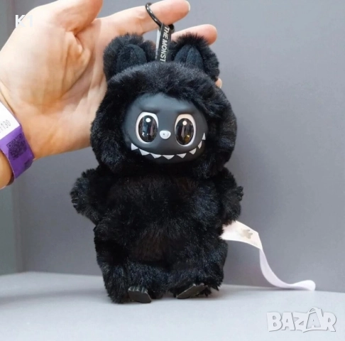 Лабубу Black / Черно Labubu Exciting Macaron, снимка 2 - Плюшени играчки - 51625852