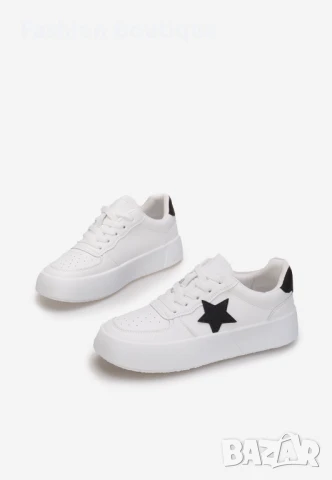 Олекотени дамски маратонки с мека еко кожа, снимка 8 - Маратонки - 51245898