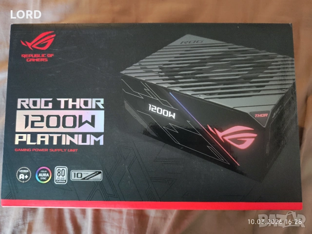 Захранване 1200W Asus Rog Thor Platinum 