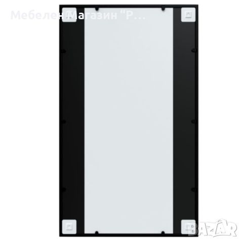 Огледало за стена, черно, 100х60 см, метал , снимка 4 - Огледала - 46082802