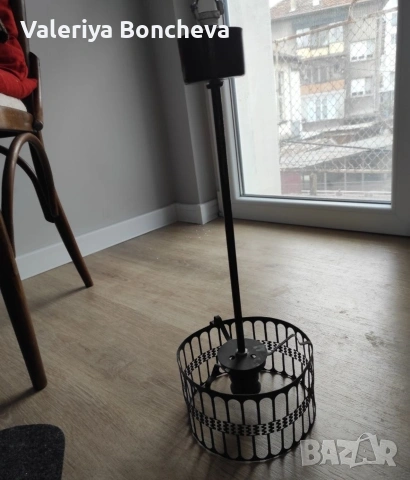 Черен желязен полюлей, снимка 3 - Полилеи - 53246243