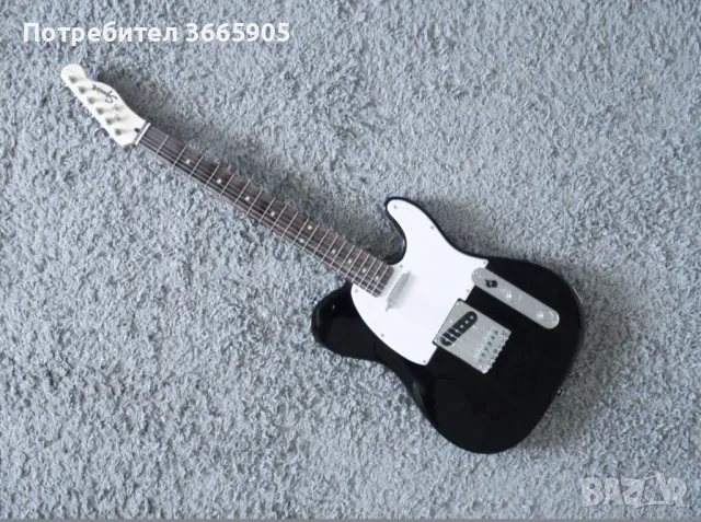 електрическа китара fender squier telecaster с колона, снимка 2 - Китари - 46946545