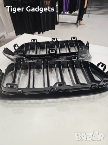Двойна централна решетка (бъбреци) BMW Серия 3 F30/F35 2012–2018 черен гланц, снимка 5 - Части - 54244045