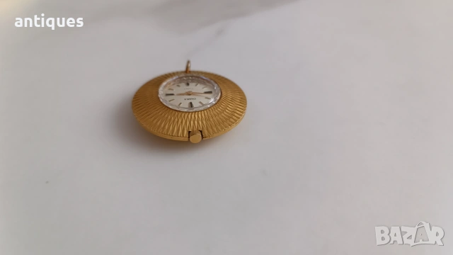Позлатен дамски часовник - колие - CHAIKA - 17 jewels - №1, снимка 6 - Антикварни и старинни предмети - 53731353