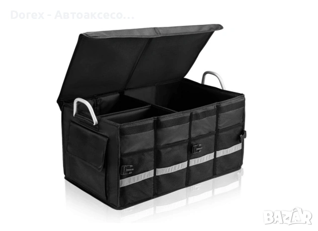 Многофункционален сгъваем органайзер за багажник – водоустойчив с алуминиеви дръжки