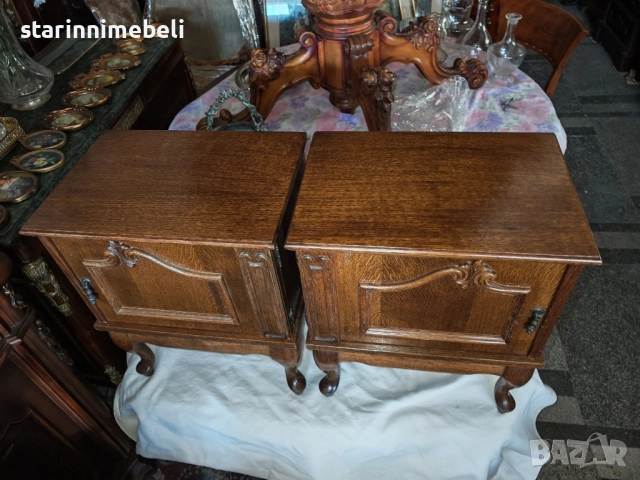 Дървени нощни шкафчета , снимка 4 - Шкафове - 51954094