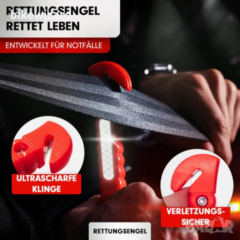 RETTUNGSENGEL® 2 в 1 авариен чук и нож за колани НОВИ, снимка 3 - Аксесоари и консумативи - 53157528