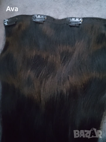 Beauty Works черни удължения за коса 16 инча , снимка 7 - Аксесоари за коса - 49052937