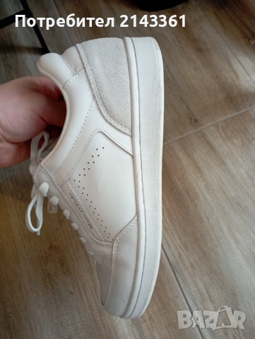 Спортни бели кожени обувки Марко Поло стелка 26,5см , снимка 4 - Кецове - 53925182