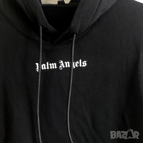 Palm Angels Oth Logo Hoodie суичър размер Л , снимка 2 - Суичъри - 52147273