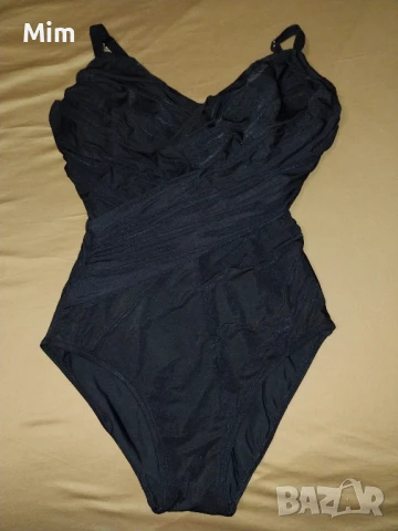 105 Е Черен цял бански с волани, снимка 7 - Бански костюми - 50735074