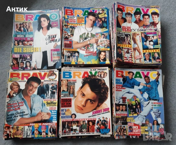 Колекция Стари Немски Списания BRAVO / POPCORN 175 Броя 1990 - 1994 год., снимка 2 - Колекции - 53142456