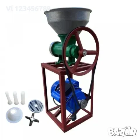 Месомелачка чугунена №32 с РУСКИ електромотор и метална фуния 1.5 kw. – 1500, снимка 2 - Месомелачки - 53816695