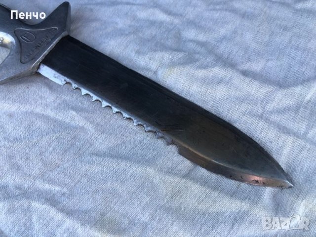 стар водолазен нож - MADE IN HUNGARY, снимка 4 - Ножове - 46403255