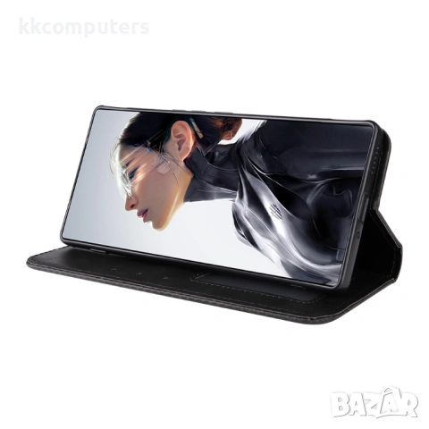 Ретро Кожен Калъф Портфейл за ZTE nubia RedMagic 11 Air 5G - Магнитен, Стойка, Слотове, 4 цвята, снимка 7 - Калъфи, кейсове - 53944886