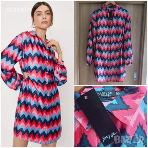 рокли с дълъг ръкав - М размер, снимка 4 - Рокли - 53216112