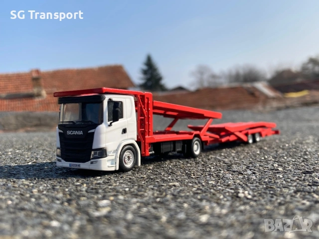 Herpa 1:87 Scania P ROLFO Автовоз, снимка 5 - Колекции - 53275901