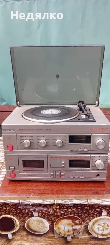 Винтидж руски дек,усилвател,грамофон Романтика,1989г
