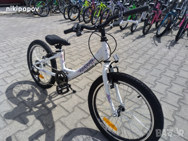 CROSS Велосипед 20" ALISSA бял, снимка 4 - Велосипеди - 53559927